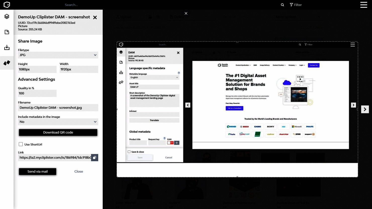 DemoUp Cliplister screenshot - 10 Best Digital Asset Management Software For Video 2026