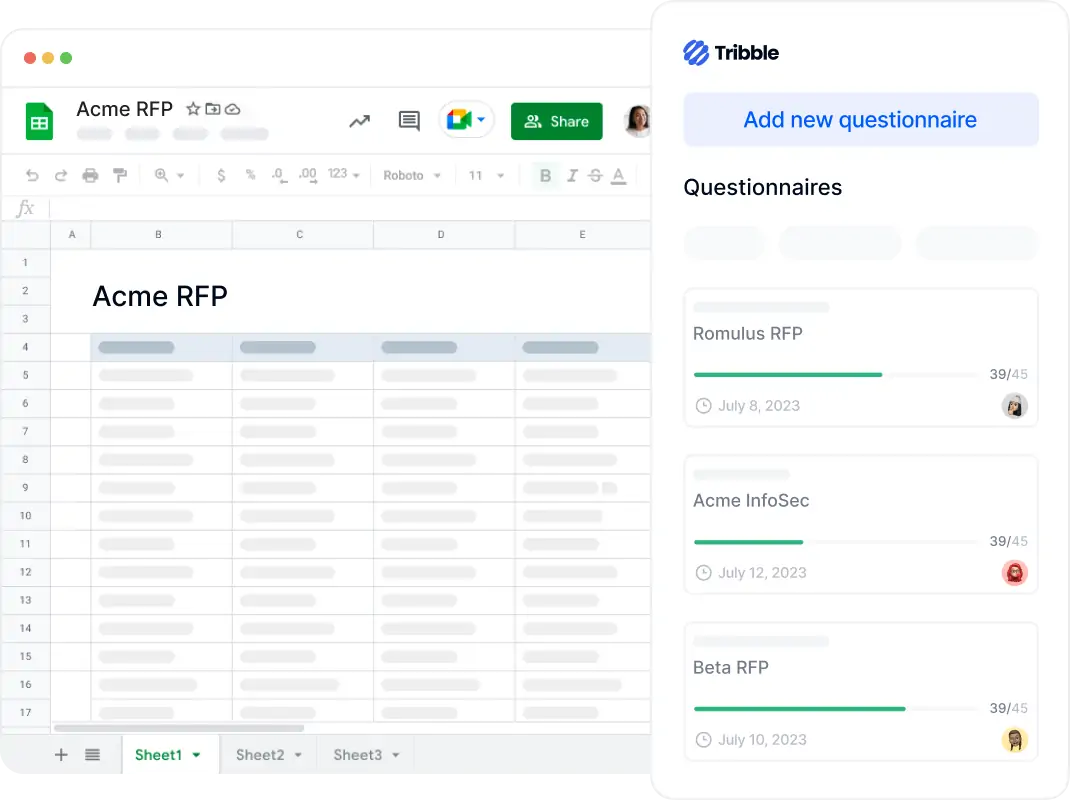 Tribble screenshot - Die 20 besten RFP-Software-Lösungen im Test 2026