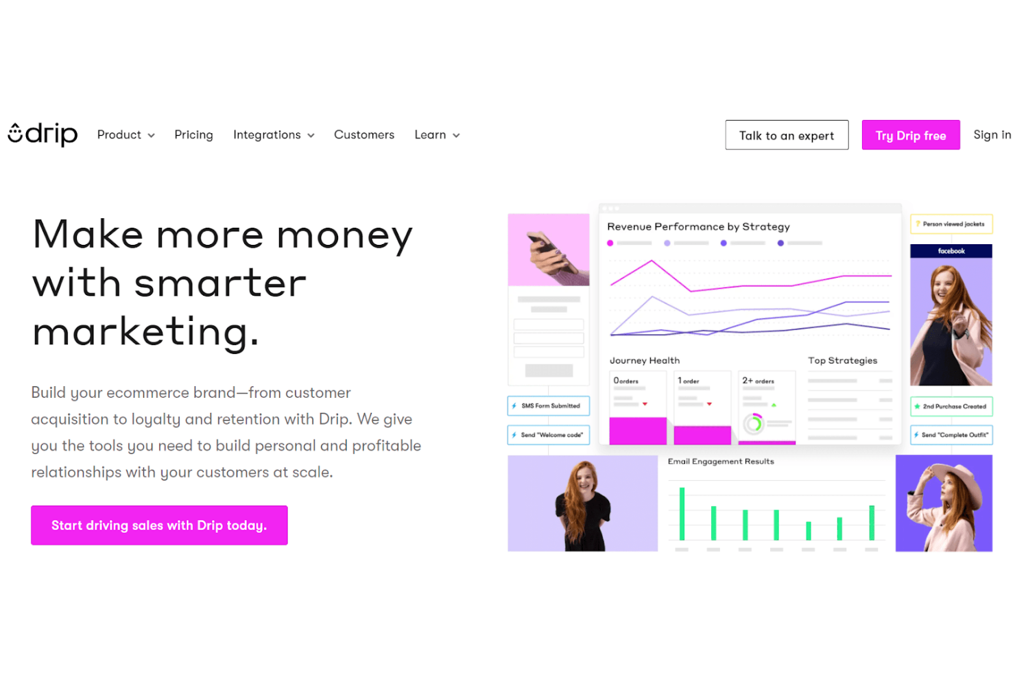 Drip screenshot - 21 Best Email Marketing Software For Agencies In 2026