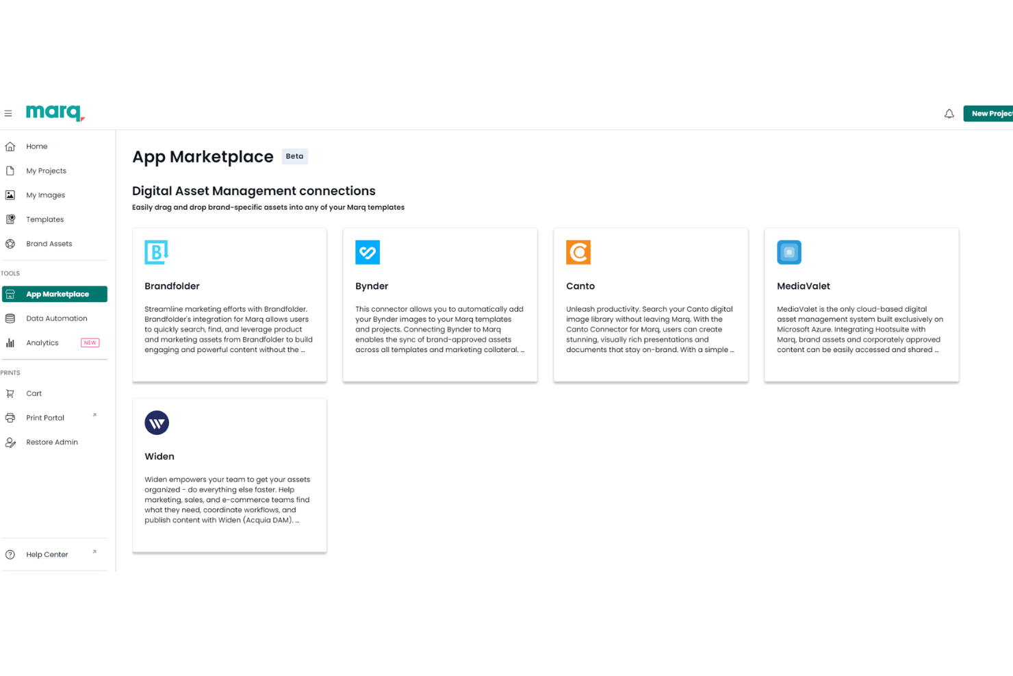 Marq screenshot - 20 Best Brandfolder Alternatives in 2026