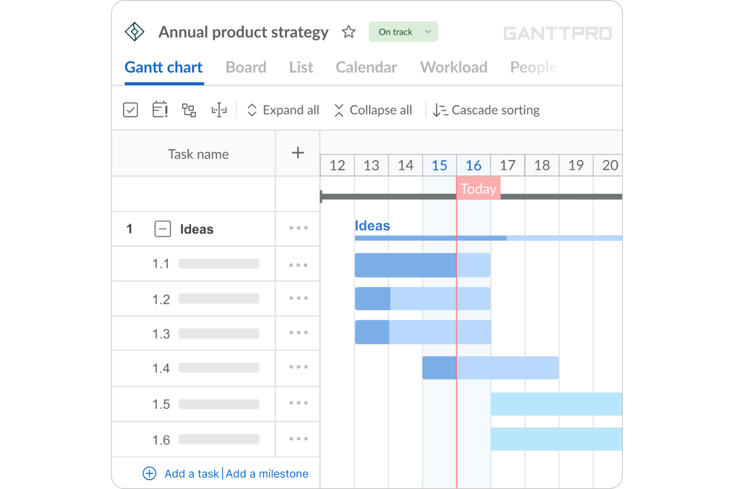 GanttPRO screenshot - 20 Best Free AI Project Management Tools Reviewed in 2026