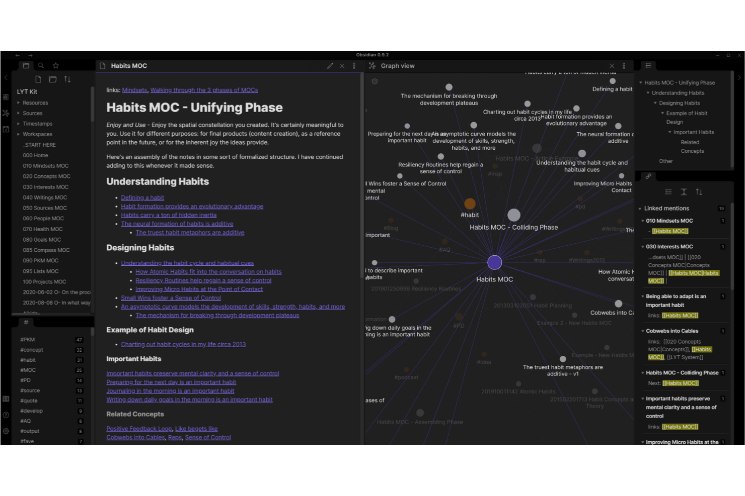 Obsidian screenshot - 19 Best Note Taking Apps for Boosting Productivity in 2025