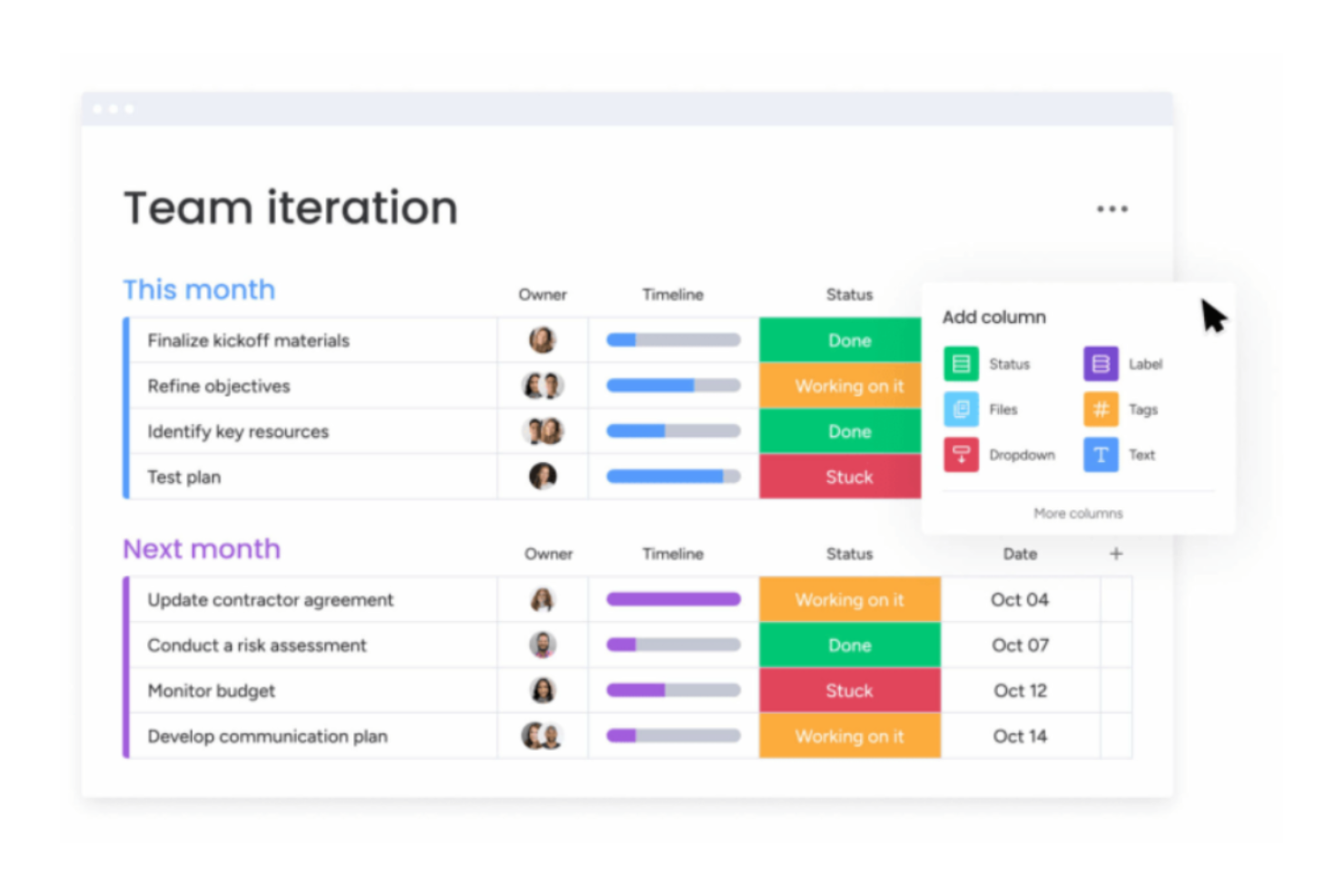 monday.com screenshot - 13 Best Project Management Software for Solopreneurs 2026