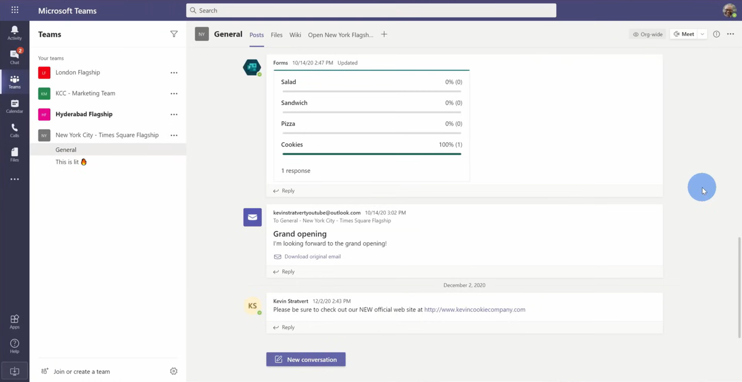 Microsoft Teams screenshot - 25 Best Skype for Business Alternatives Reviewed in 2026