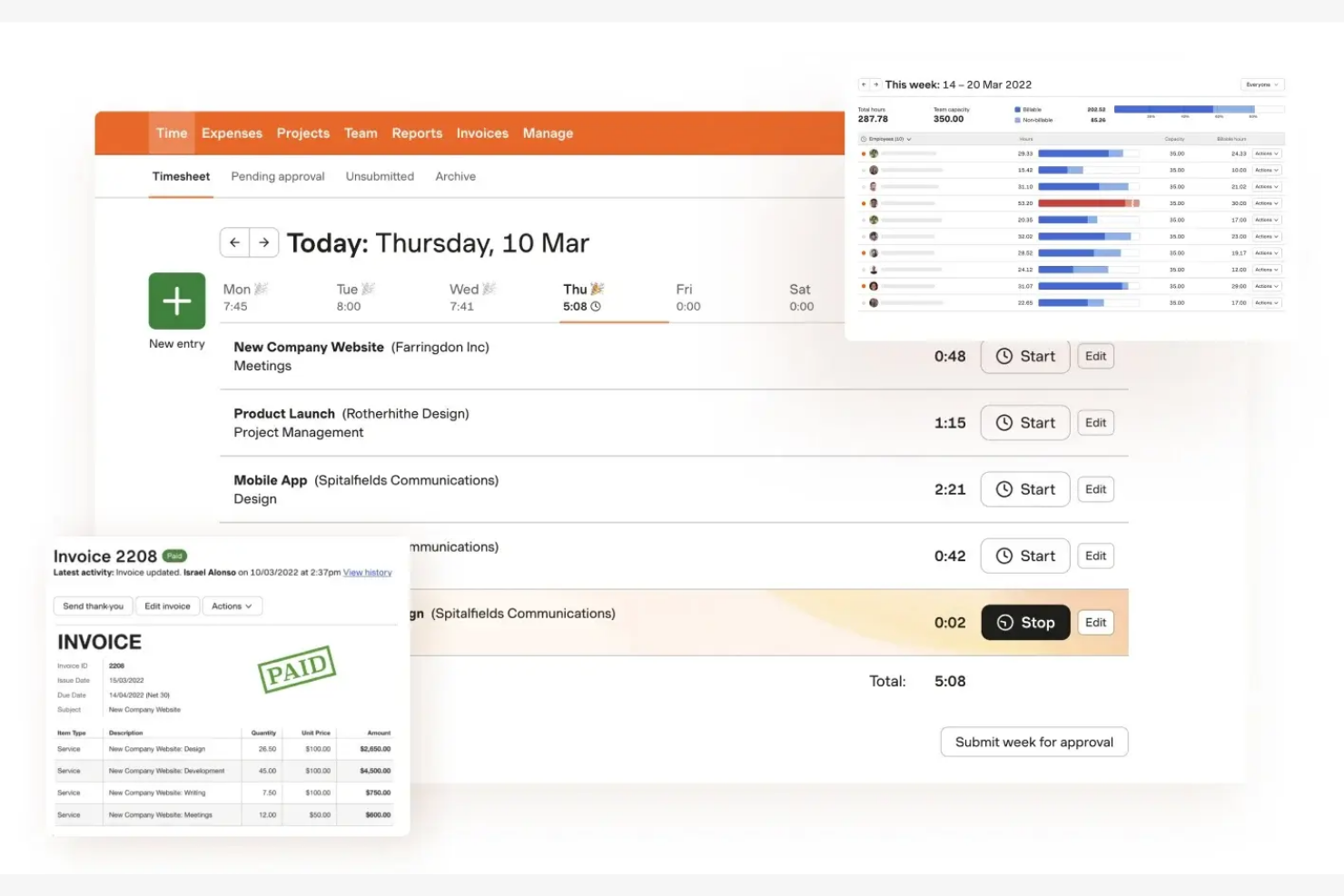 Harvest screenshot - 20 Best RescueTime Alternatives Reviewed in 2026