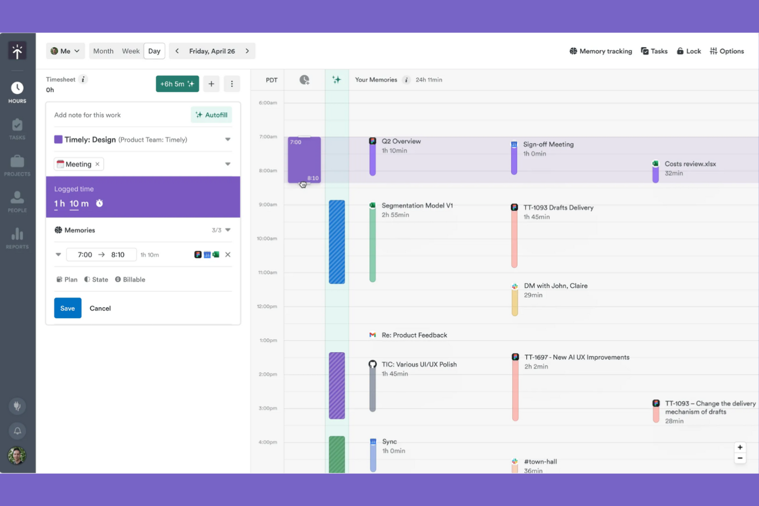 Timely screenshot - 21 Best Time Tracking Software for Small Businesses Reviewed in 2026