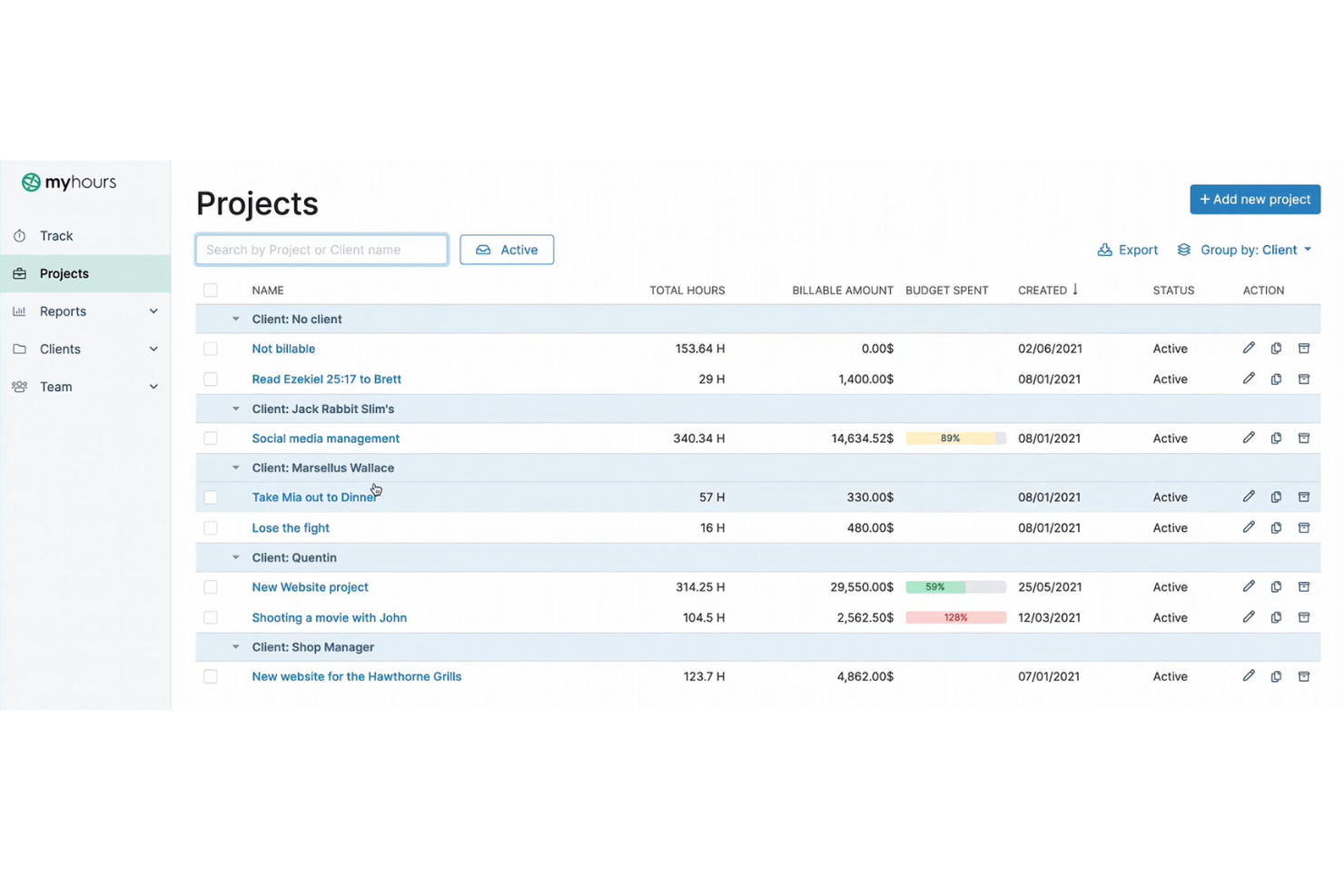 My Hours screenshot - 16 Best Timecamp Alternatives Reviewed in 2026