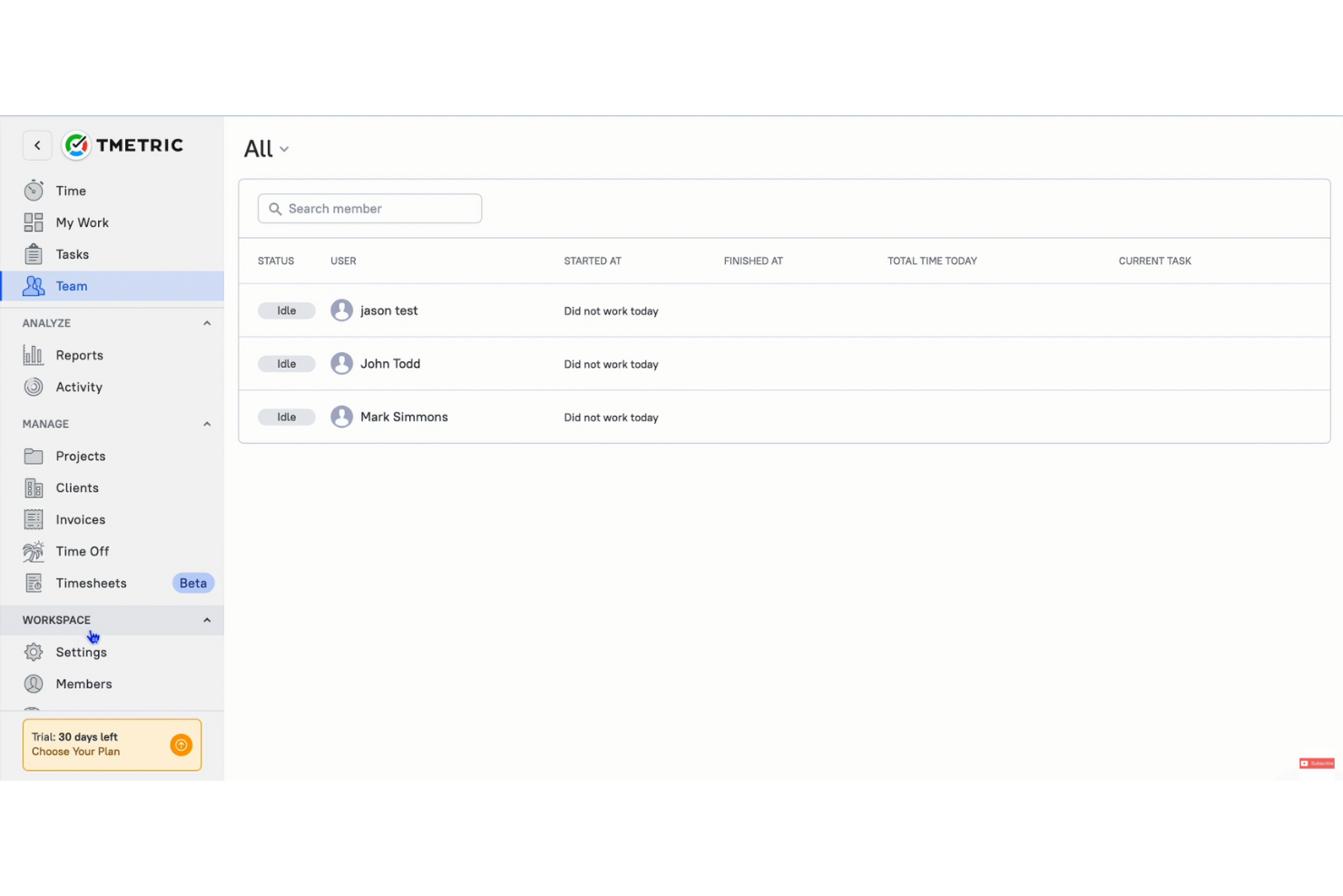 TMetric screenshot - 16 Best Timecamp Alternatives Reviewed in 2026