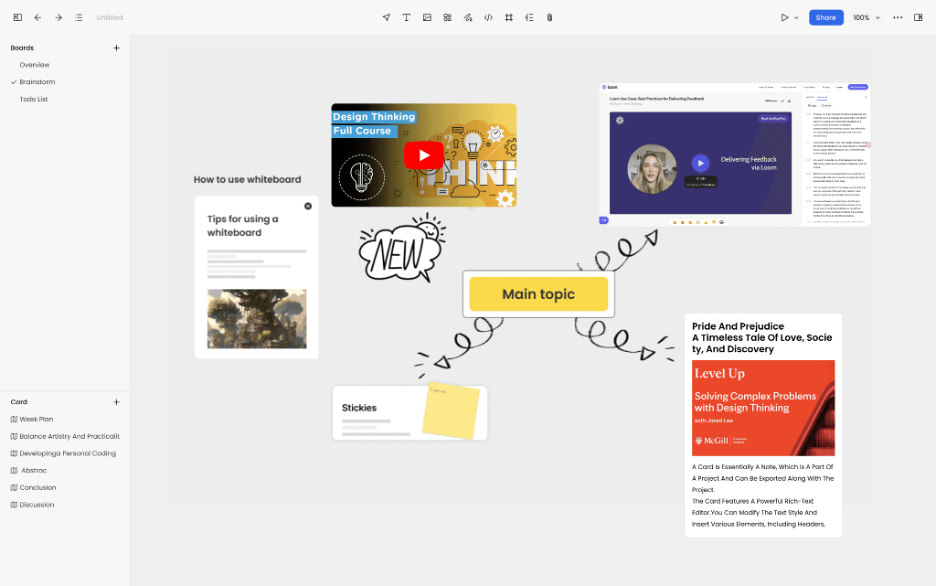 Noteey screenshot - 23 Best Milanote Alternatives Reviewed in 2026