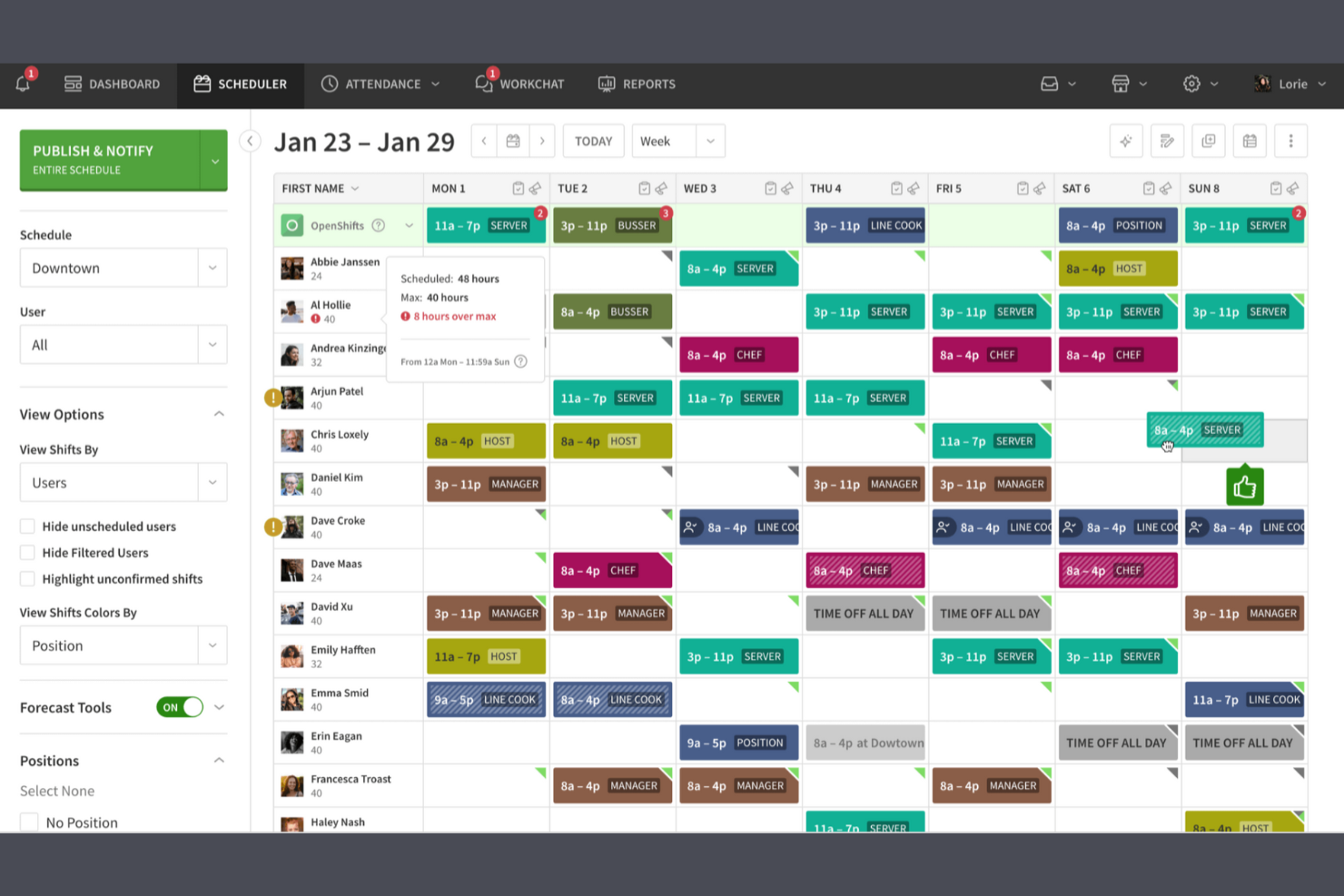 When I Work screenshot - 17 Best Employee Calendar Software Reviewed in 2026