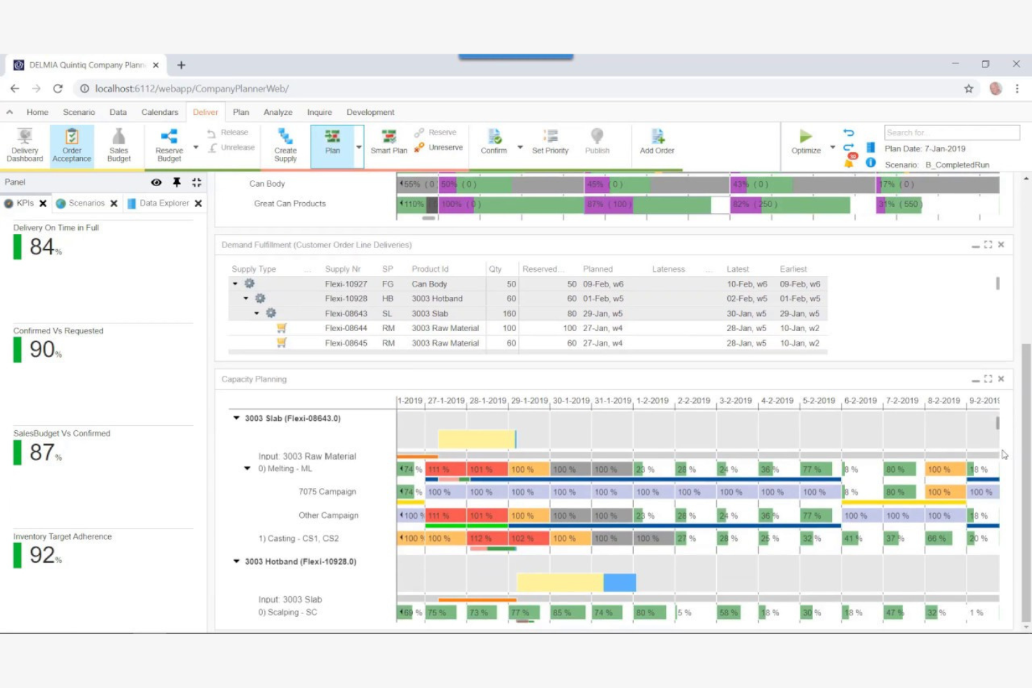 DELMIA Quintiq screenshot - 14 Best Production Scheduling Software Reviewed in 2026
