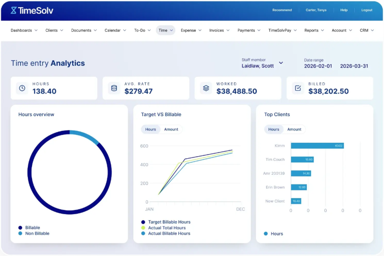 TimeSolv screenshot - 21 Best Time Tracking and Billing Software Reviewed in 2026