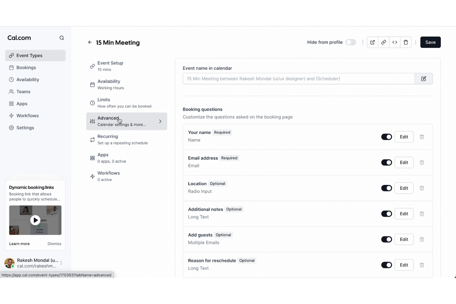 Cal.com screenshot - 15 Best Professional Services Scheduling Software Reviewed in 2026