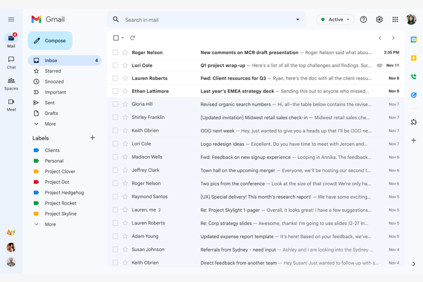 Google Gmail screenshot - 17 Best Email Apps Reviewed in 2026