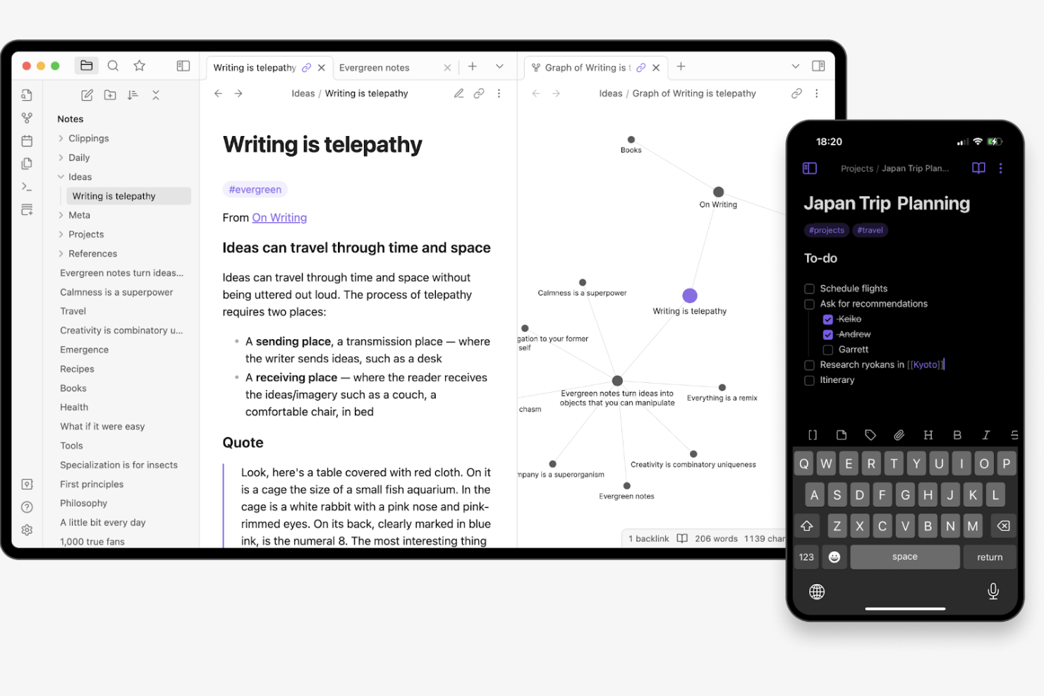Obsidian screenshot - 24 Best OneNote Alternatives Reviewed in 2026