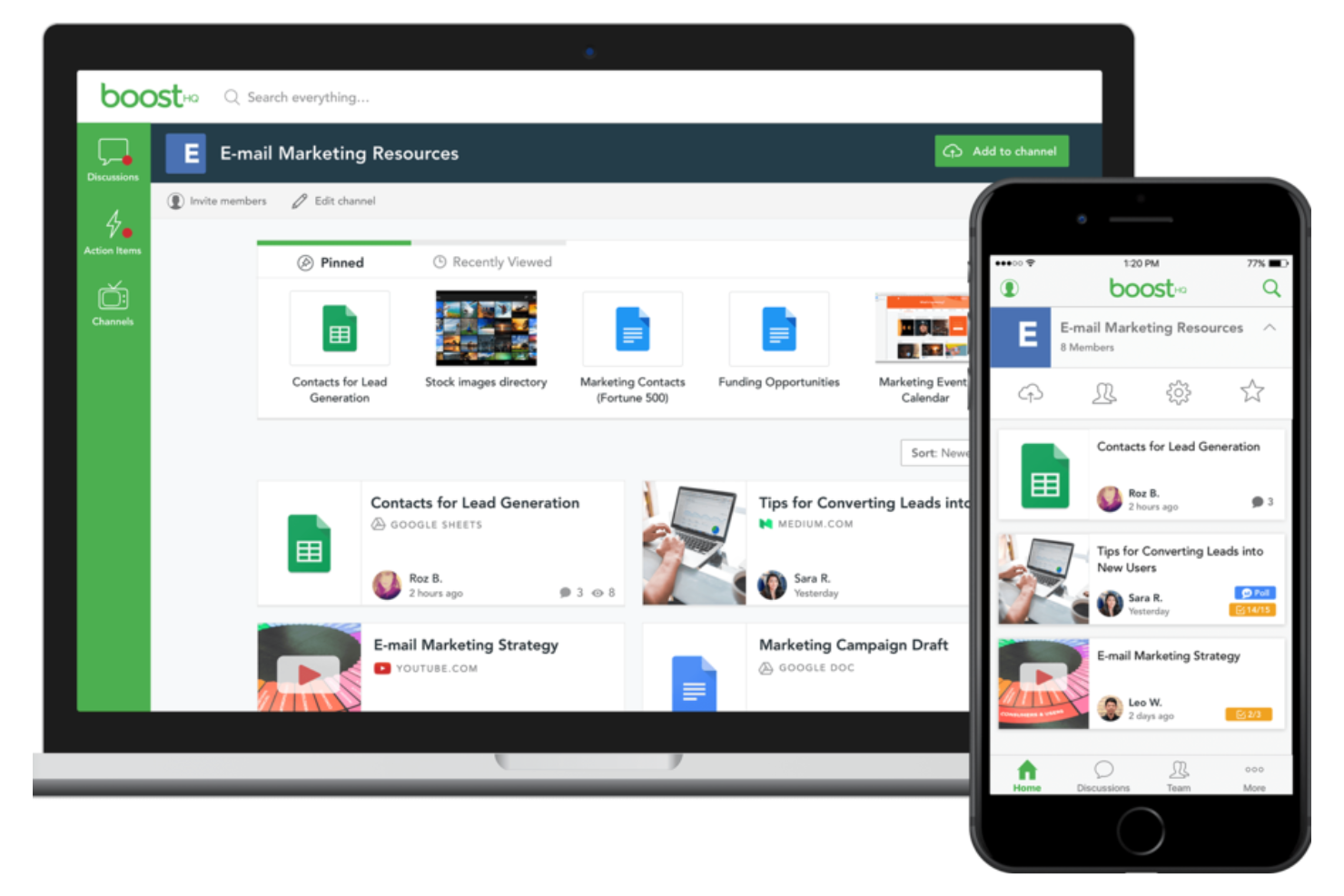 BoostHQ screenshot - 14 Content Collaboration Platforms for 2026