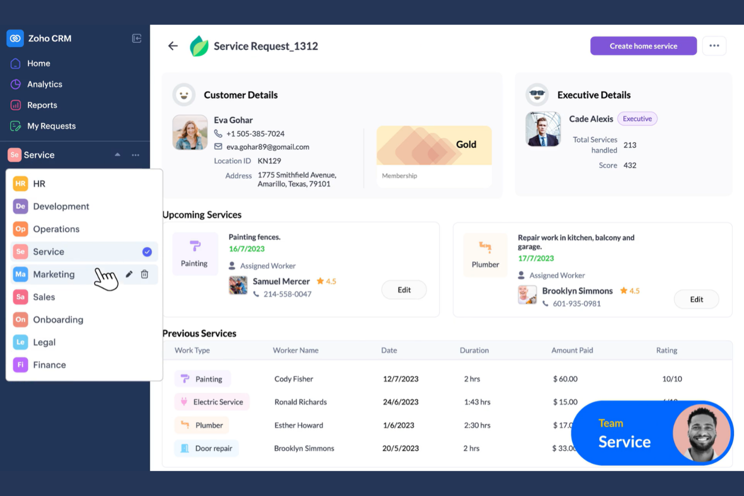 Zoho CRM screenshot - 21 Best Client Management Software for Small Businesses In 2026