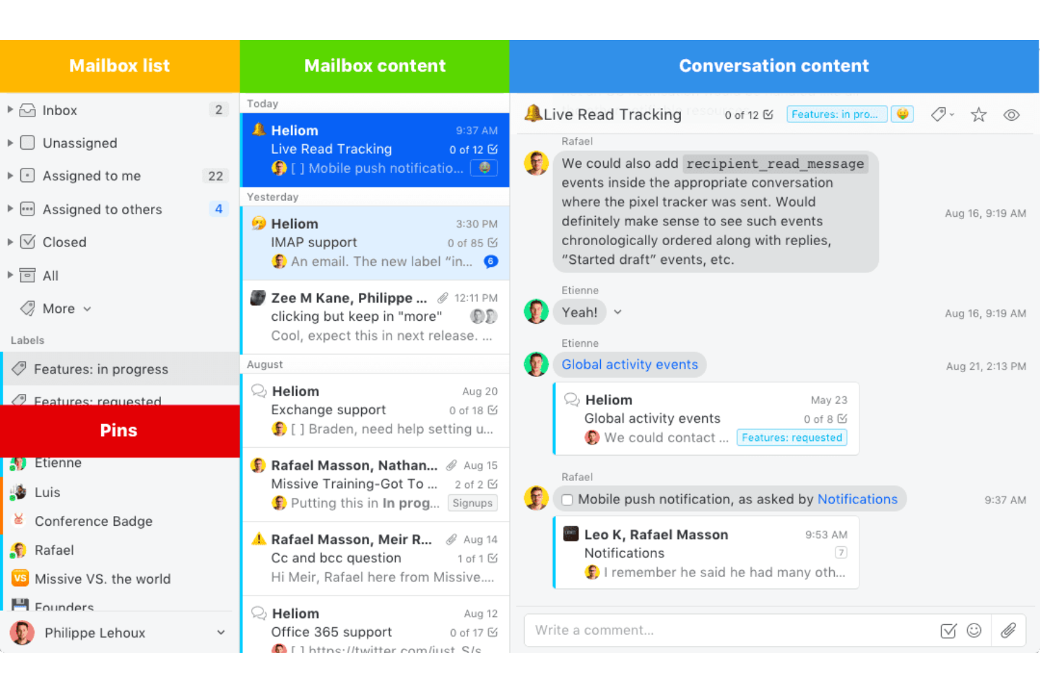 Missive screenshot - 15 Best Meta Workplace Alternatives for 2026