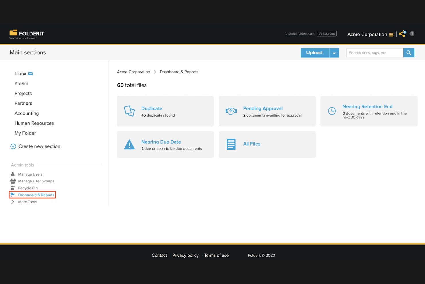 Folderit screenshot - 14 Best Client Document Management Software for 2026