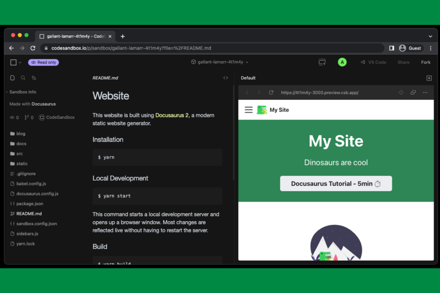 Docusaurus screenshot - 13 Best GitBook Alternatives for 2026