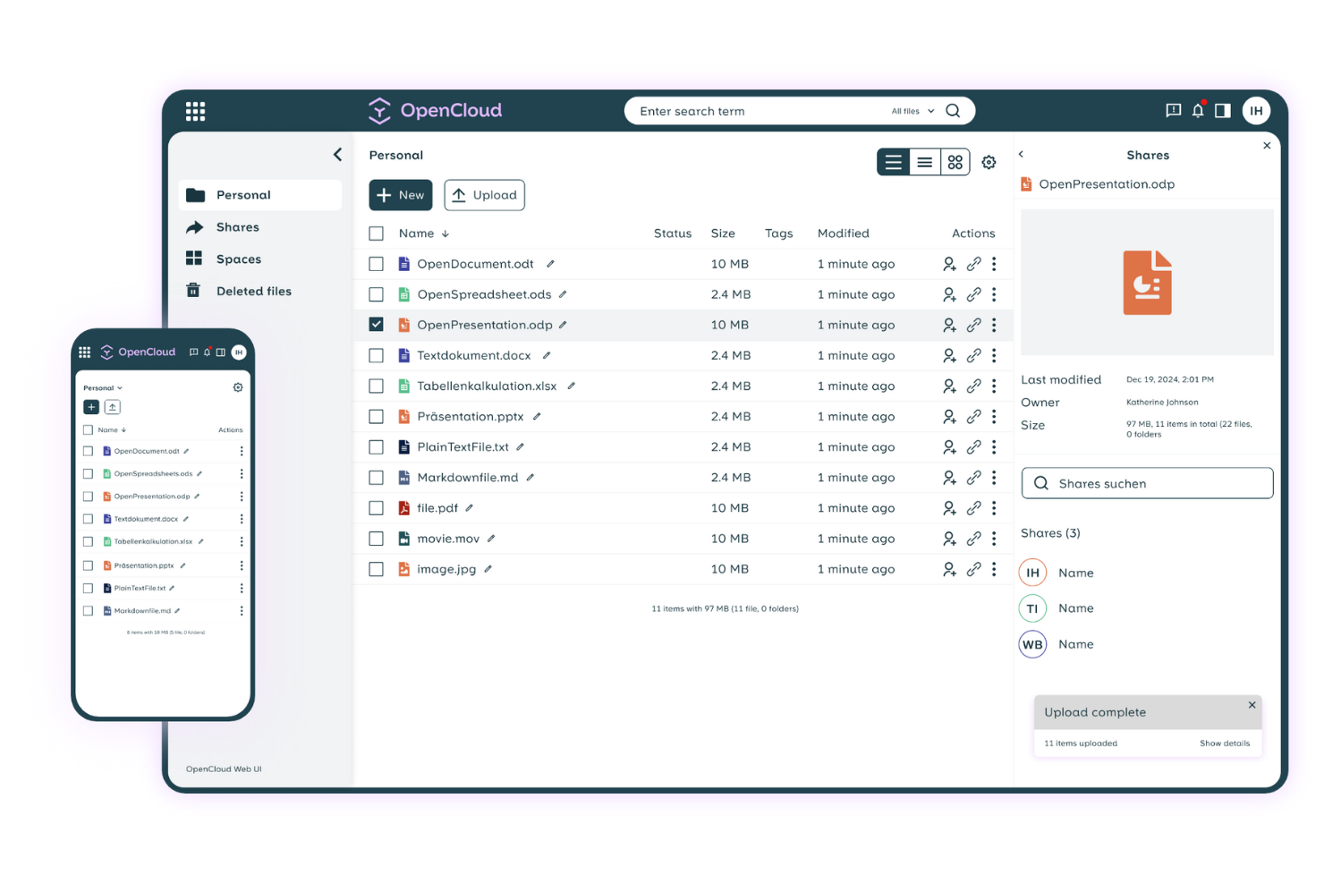 OpenCloud screenshot - 20 Nextcloud Alternatives Picked for 2026 With Top Features and Uses