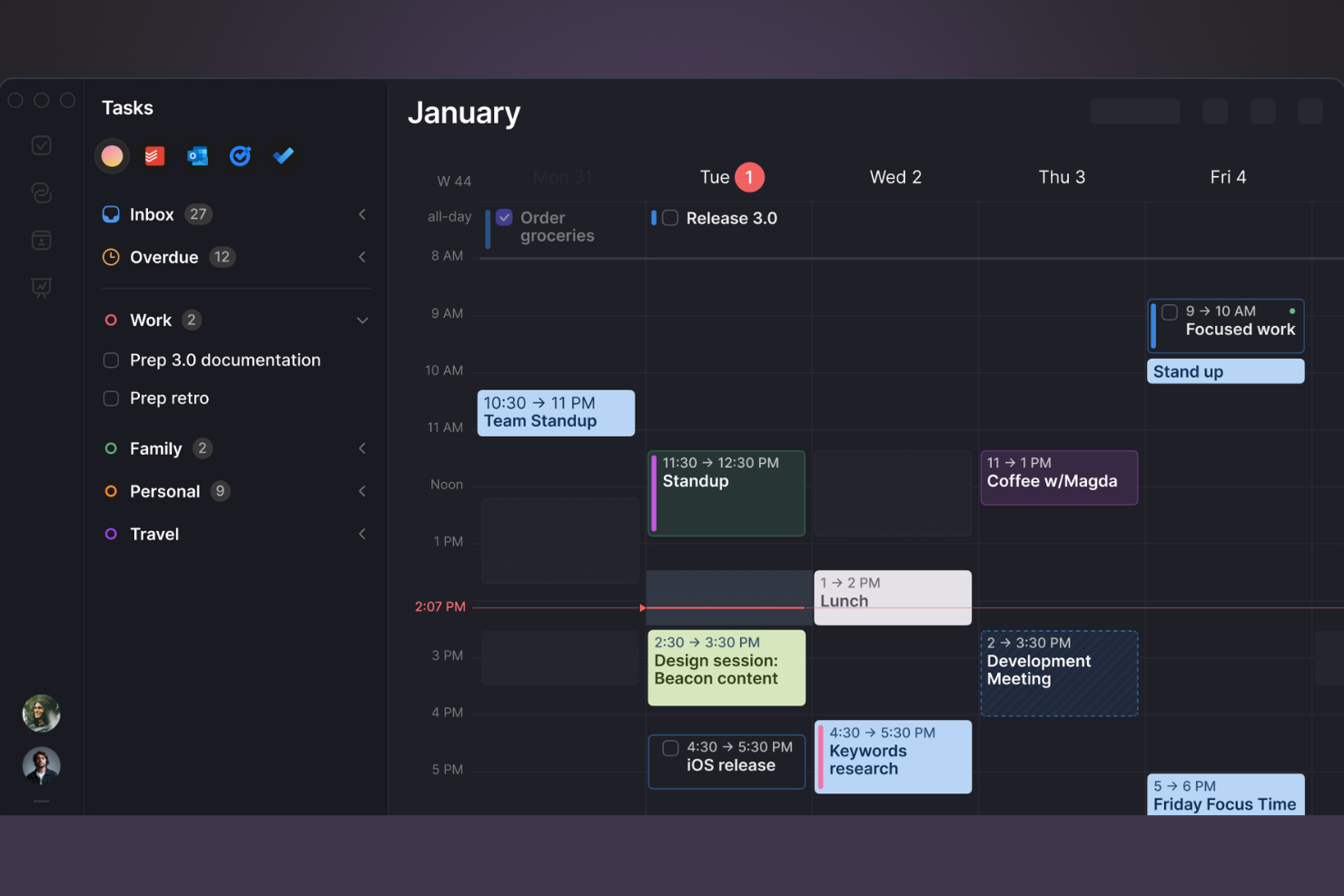 Morgen screenshot - 19 Akiflow Alternatives for 2026