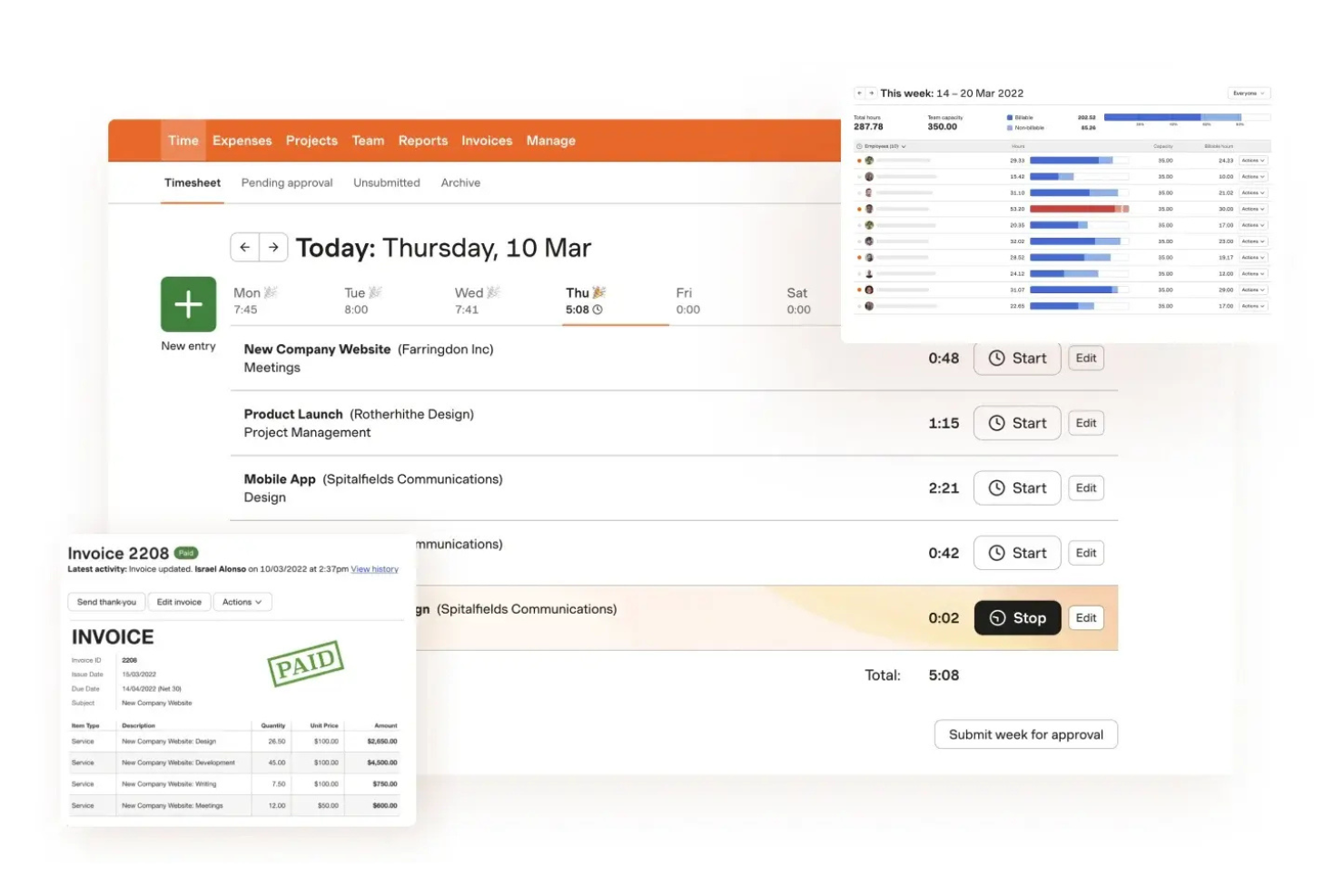 Harvest screenshot - 14 Best Toggl Alternatives in 2026