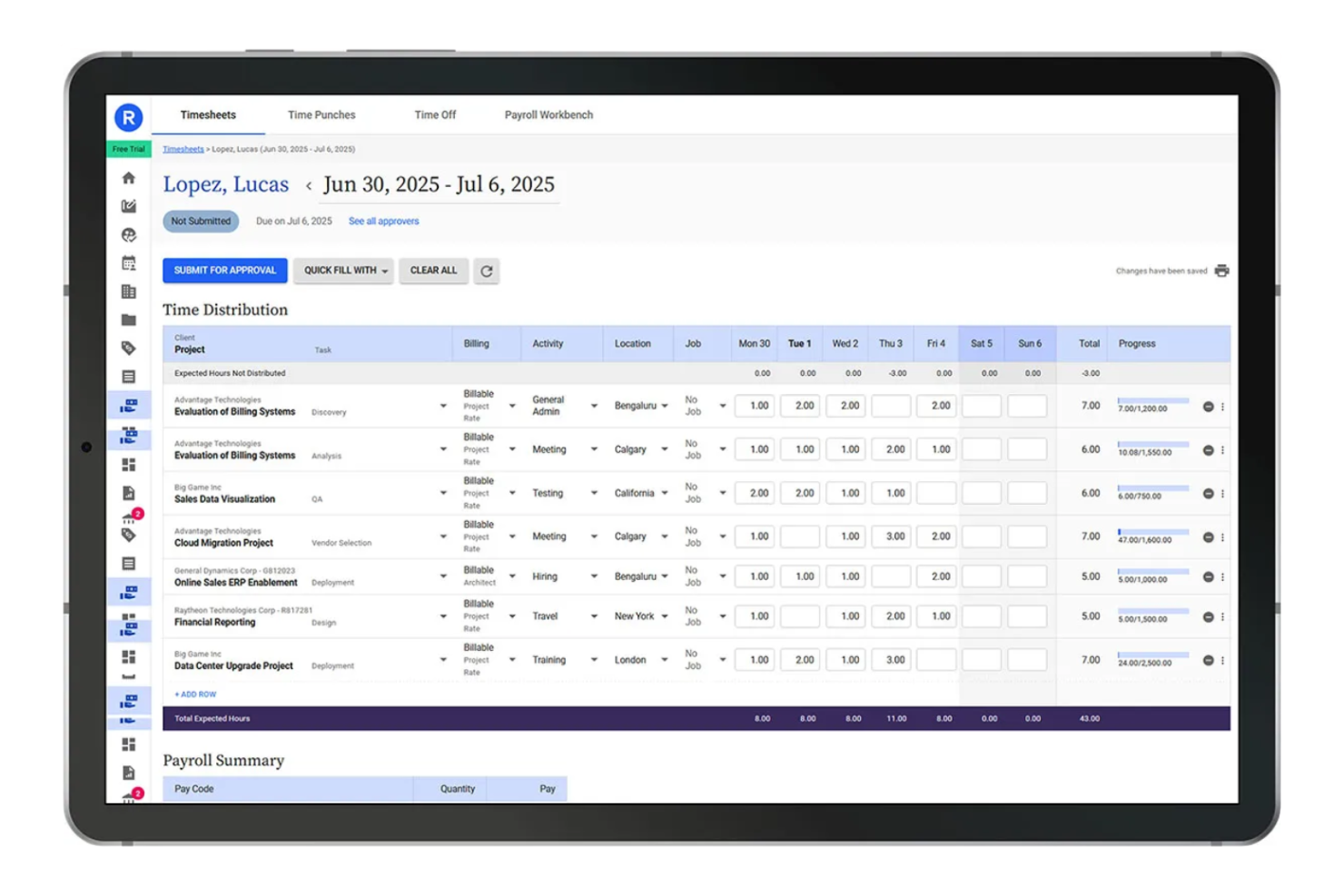 Replicon screenshot - 14 Best Toggl Alternatives in 2026