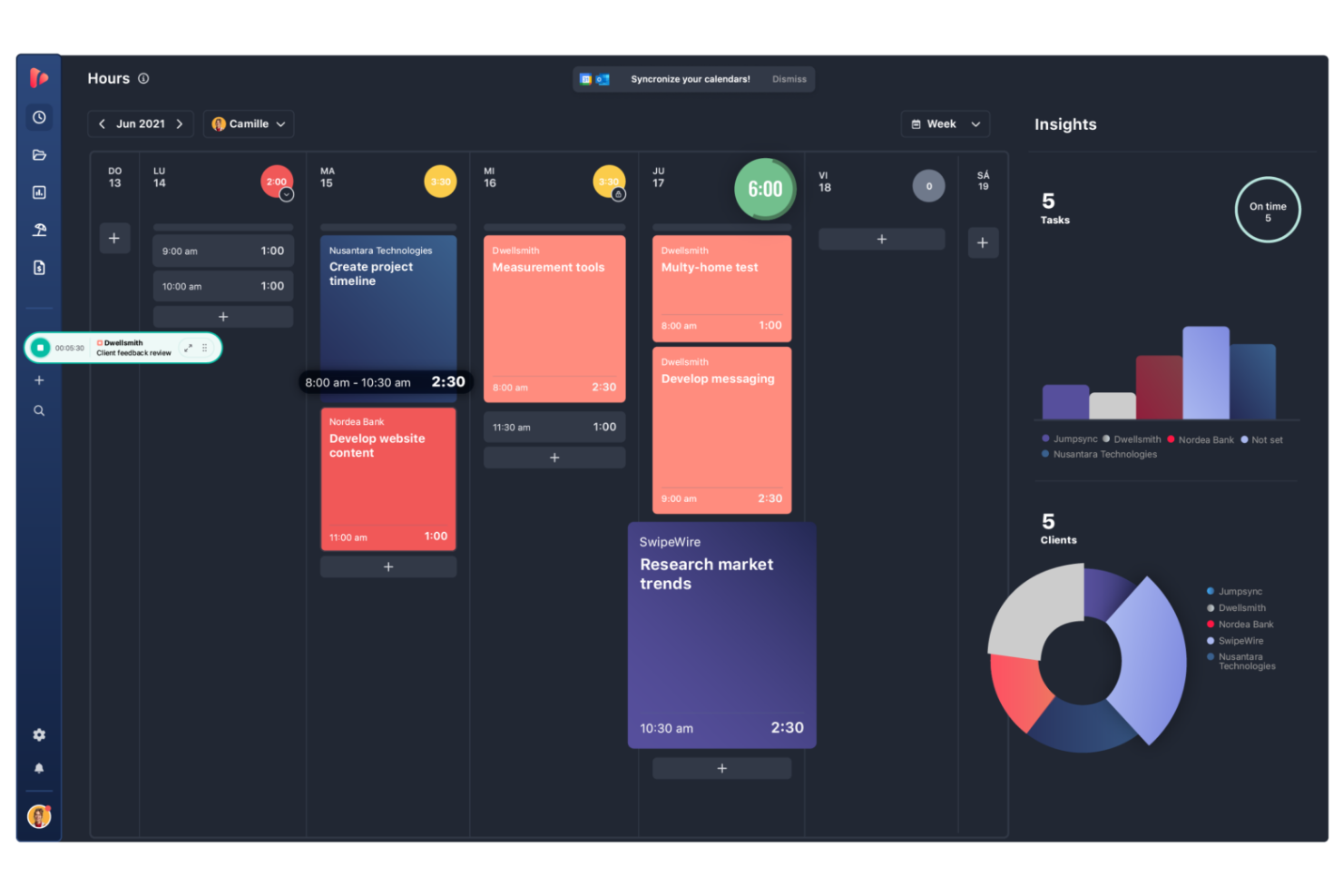 TrackingTime screenshot - 14 Best Toggl Alternatives in 2026