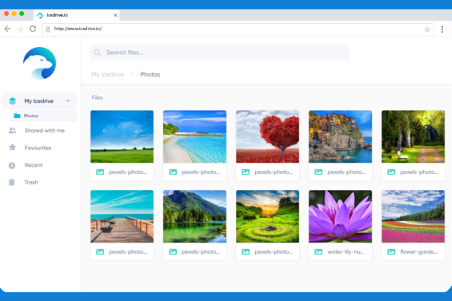IceDrive screenshot - 20 Best Mega Alternatives in 2026