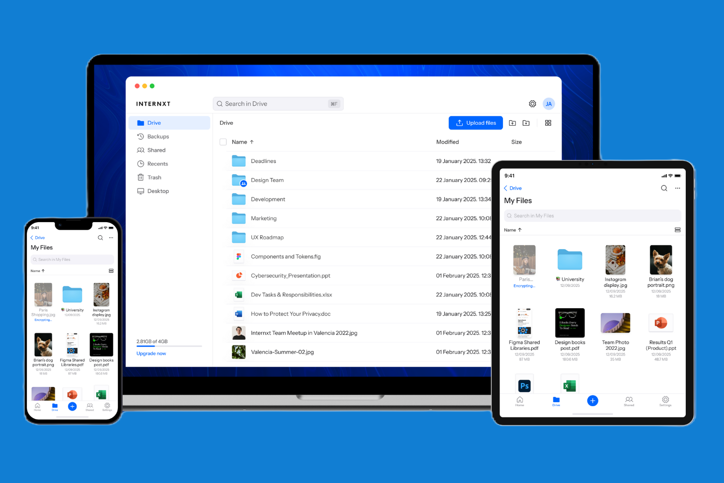 Internxt screenshot - 20 Mega Alternatives for 2026