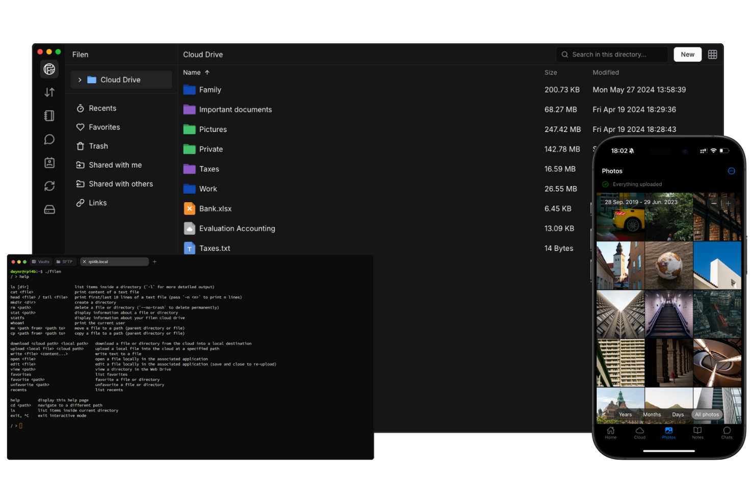 Filen screenshot - 20 Best OneDrive Alternatives in 2026