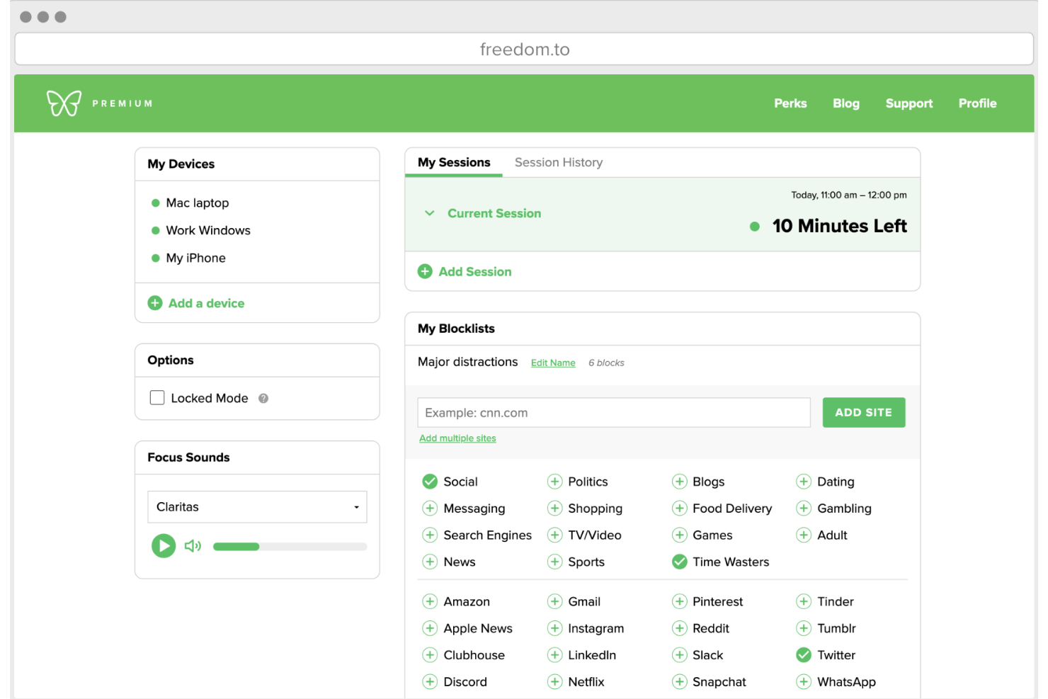 Freedom screenshot - 19 Best Focus Apps for 2026