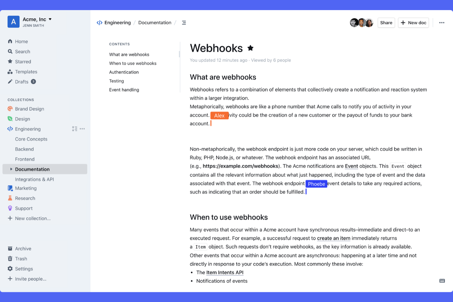 Outline screenshot - 15 Best Open Source Collaboration Software for 2026