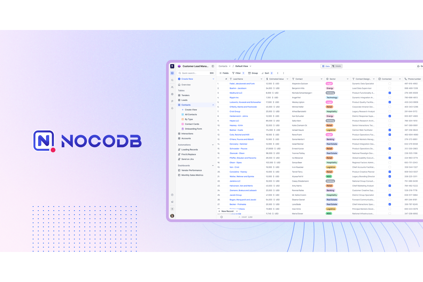 NocoDB screenshot - 19 Best FileMaker Alternatives in 2026