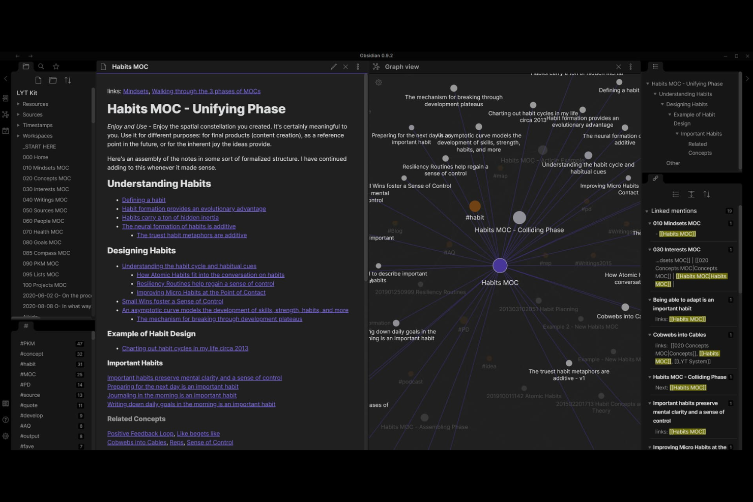 Obsidian screenshot - 14 Best Offline Task Management Software for 2026
