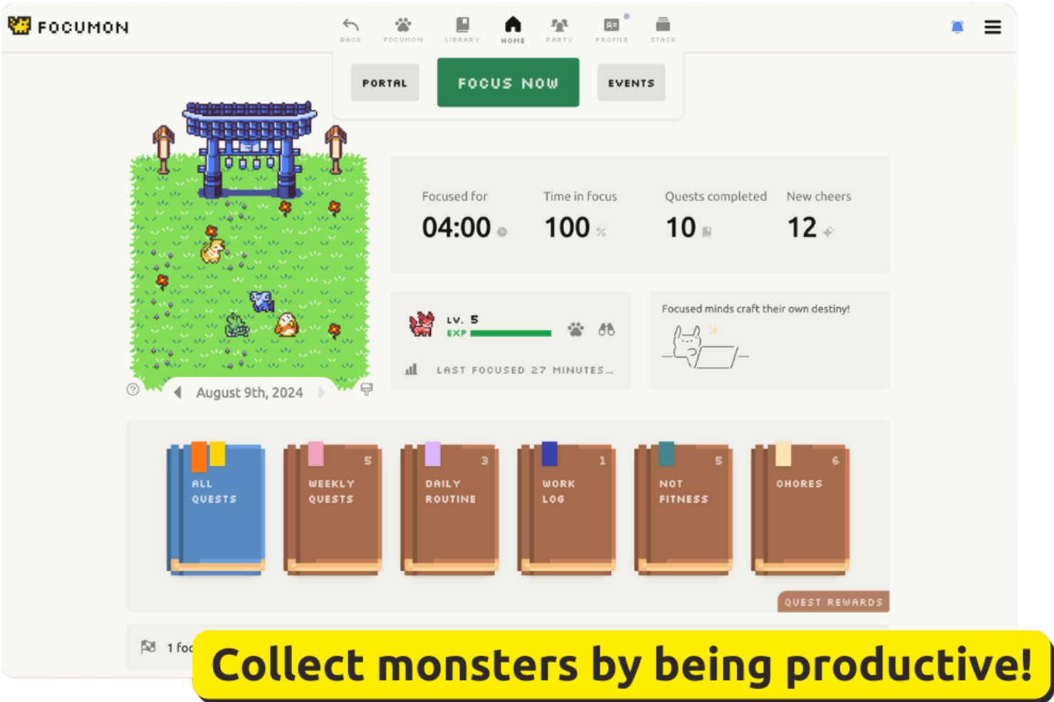 Focumon screenshot - 19 Best Focus Apps for 2026