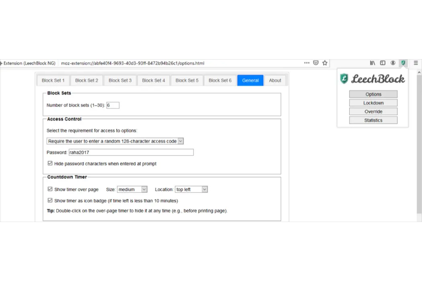 LeechBlock NG screenshot - 19 Best Focus Apps for 2026