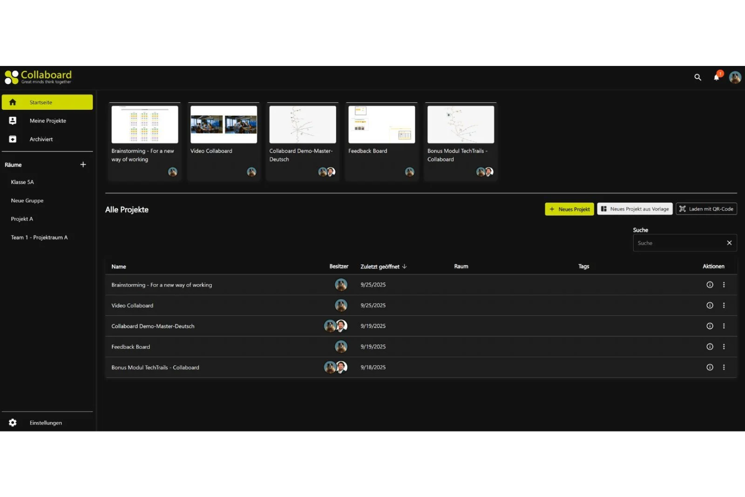 Collaboard screenshot - 17 Best Microsoft Whiteboard Alternatives in 2026