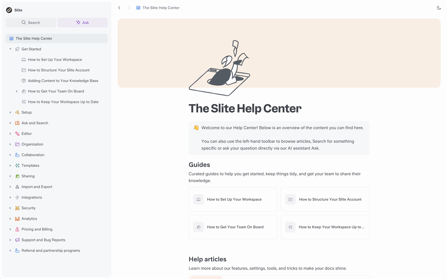 Slite screenshot - 14 Best Knowledge Base Software in 2026