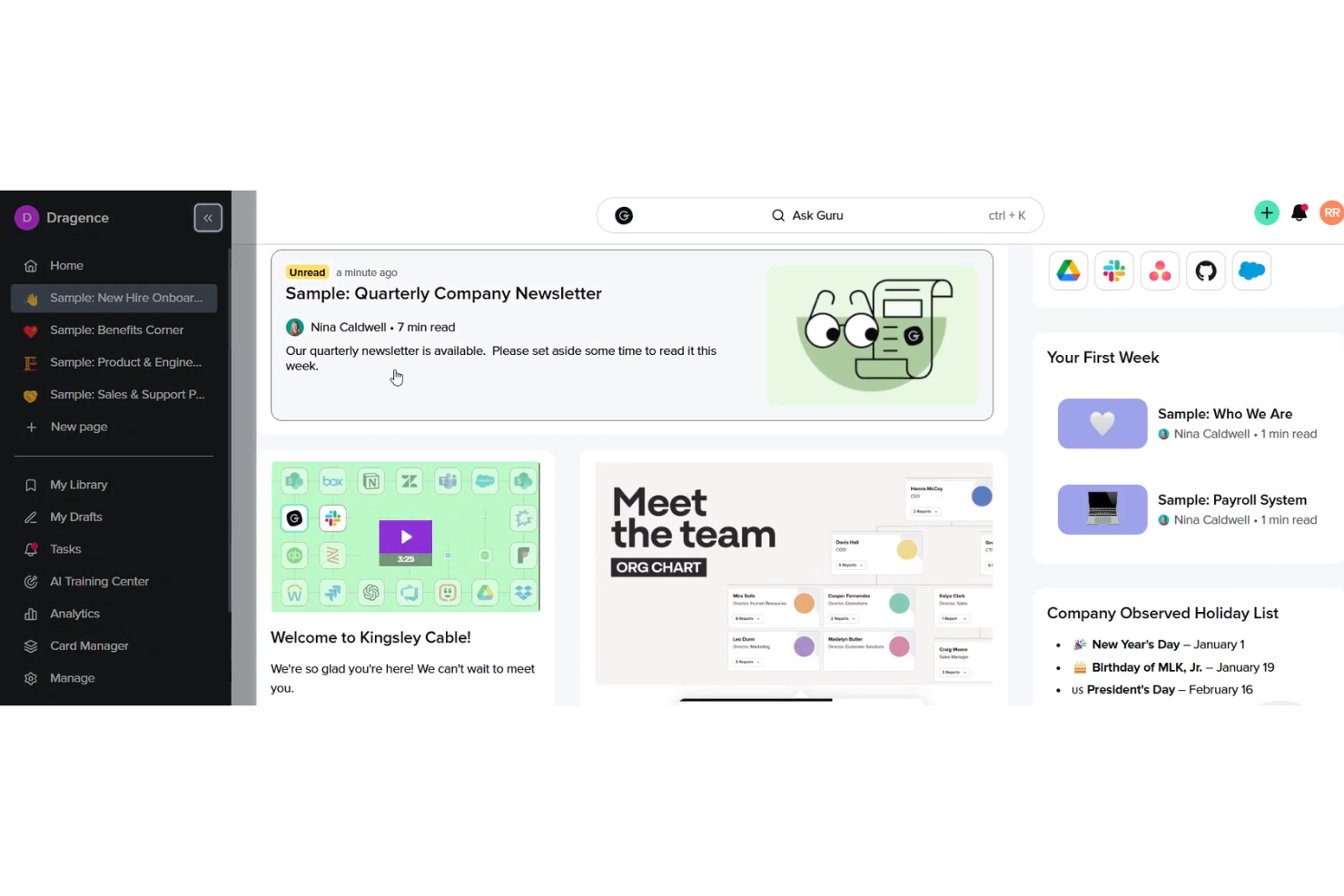 Guru screenshot - 14 Best Knowledge Base Software in 2026