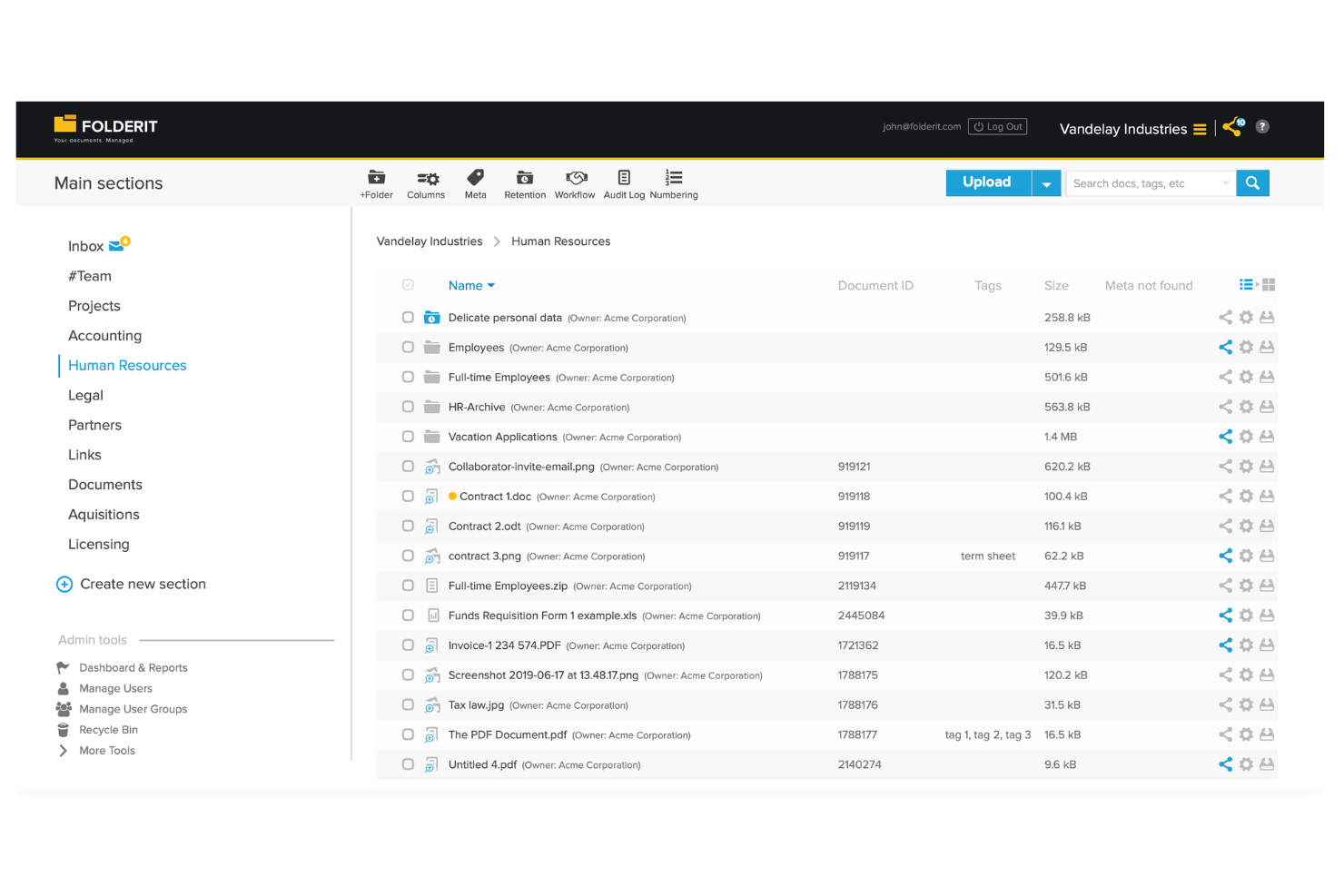 Folderit screenshot - 19 Best Global Document Management Systems Picked for 2026