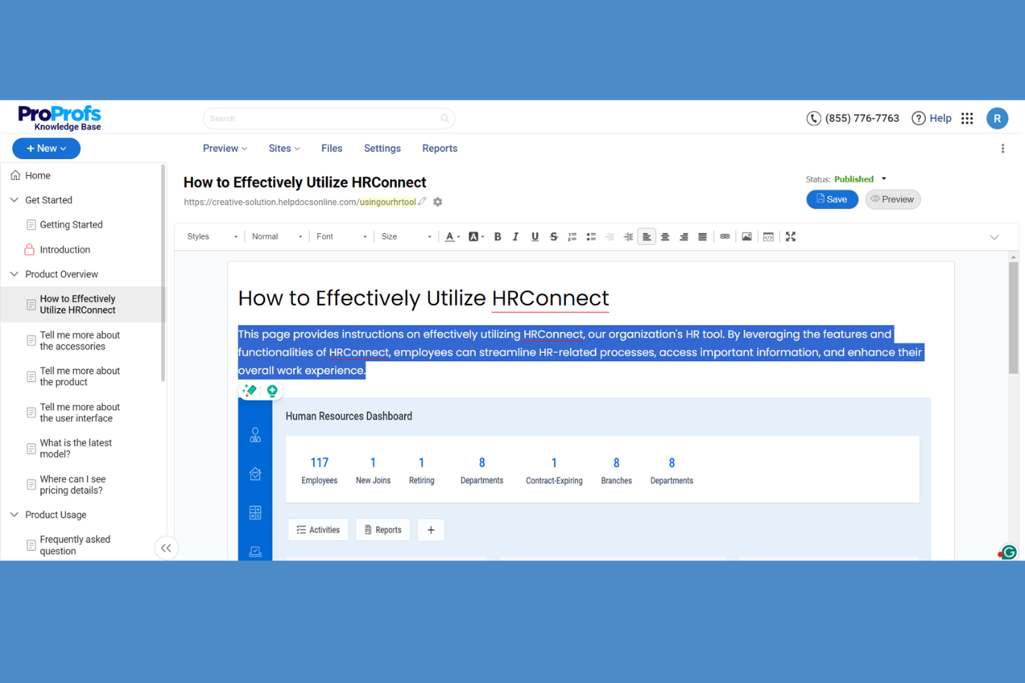 ProProfs Knowledge Base screenshot - 15 Best Slite Alternatives Picked for 2026