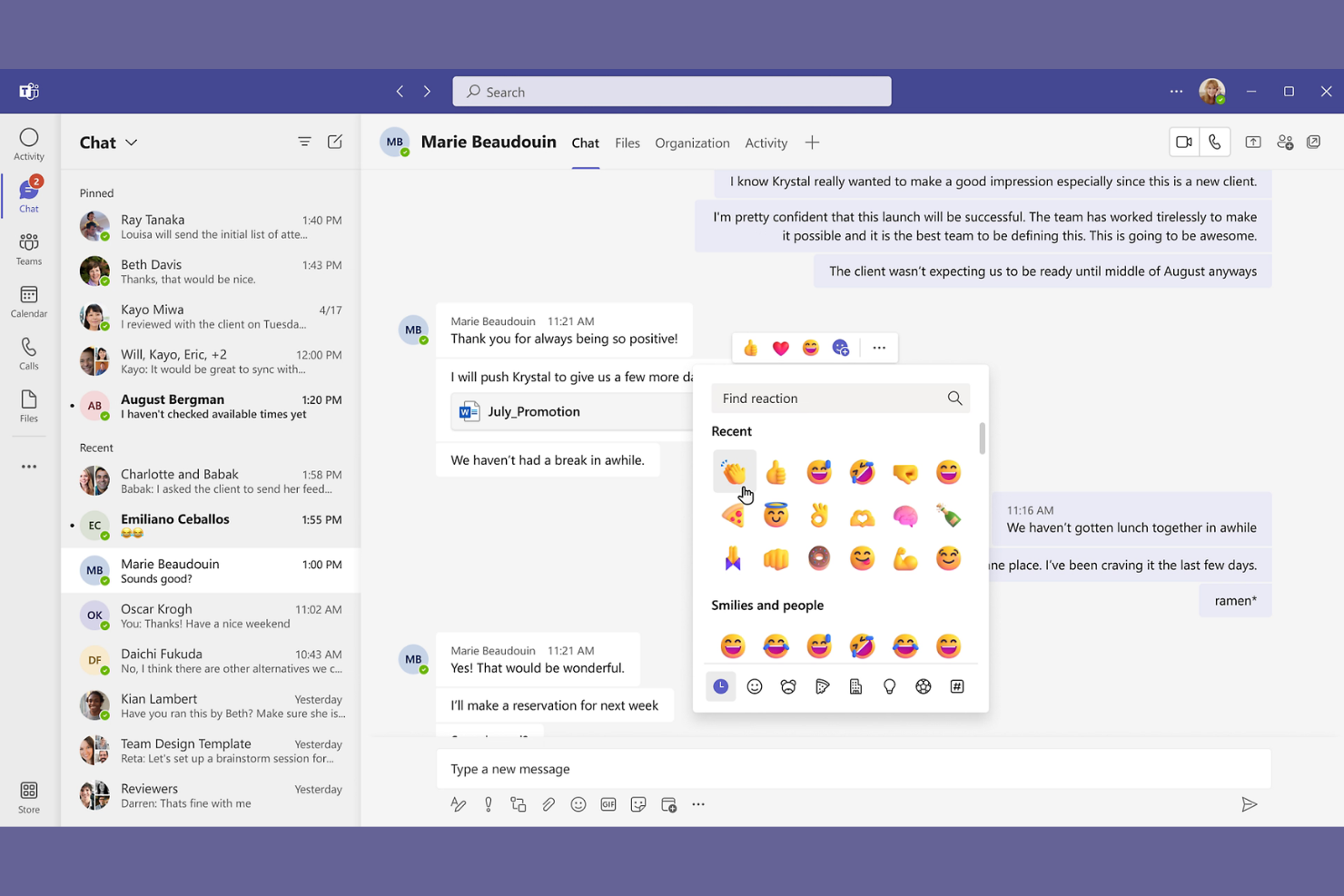 Microsoft Teams screenshot - 22 Best Team Chat Apps in 2026