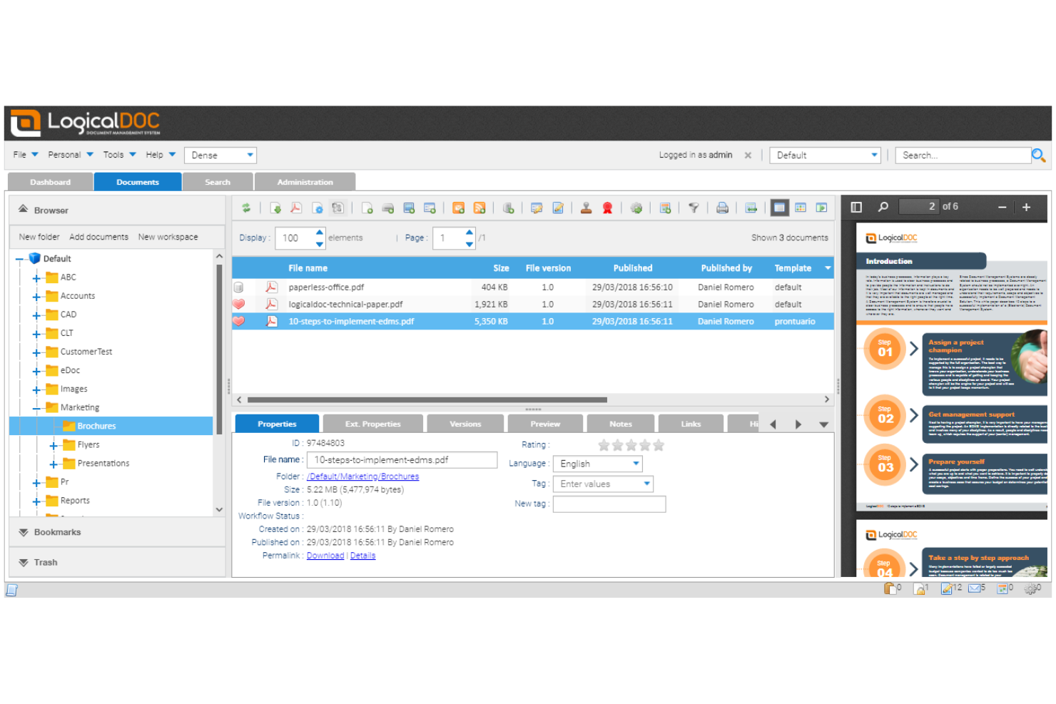 LogicalDOC screenshot - 13 White Label Document Management Systems in 2026