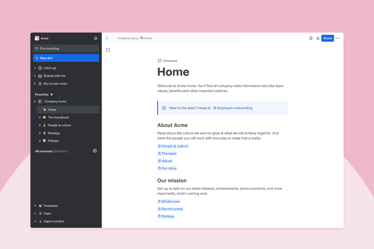 Slite screenshot - 15 Best Enterprise Knowledge Base Software in 2026