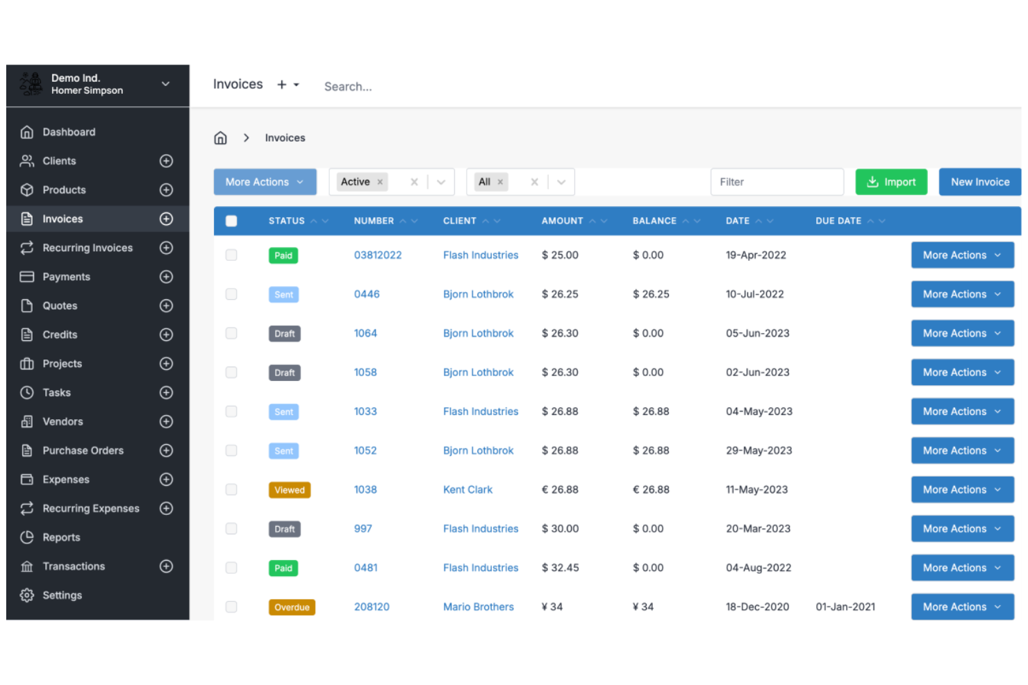 Invoice Ninja screenshot - 20 Best Invoicing Software in 2026