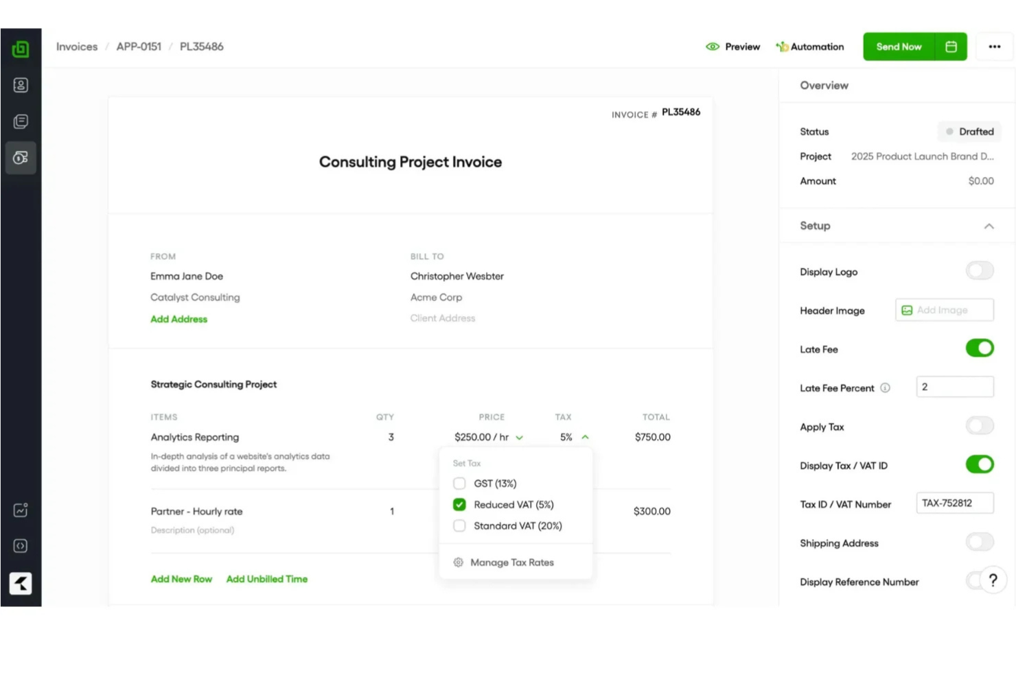Bonsai screenshot - 20 Best Invoicing Software in 2026