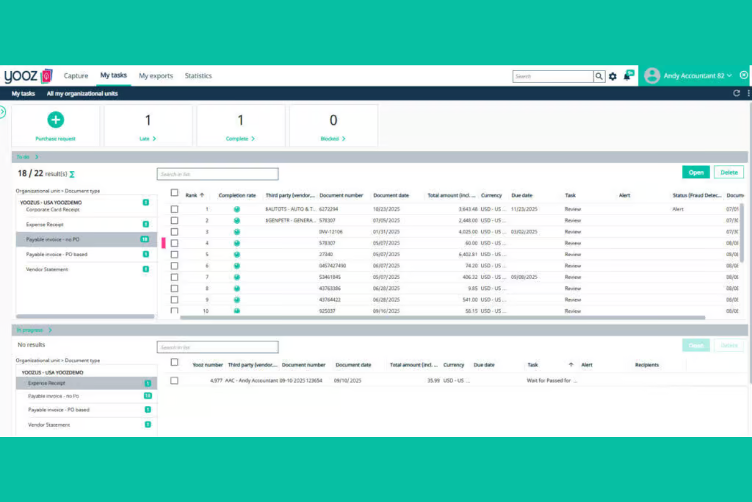 Yooz screenshot - 19 Best Invoice Automation Software in 2026