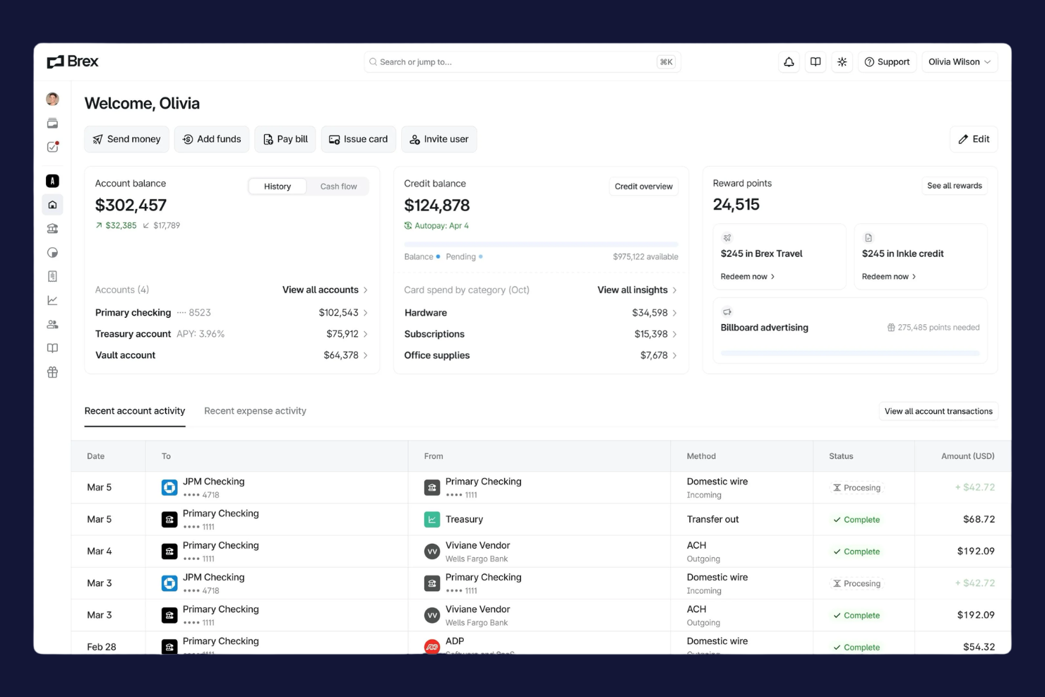 Brex screenshot - 19 Best Invoice Automation Software in 2026